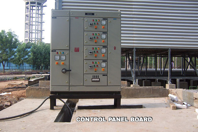 Control Panel Board Image of Wetbulb Cooling Towers at Mumbai